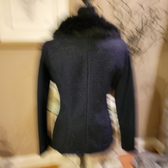 Bebe Jacket With Faux Fur Collar - Picture 10 of 15